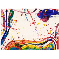 Untitled by Sam Francis, 1964, acrylic on paper, sold May 2025