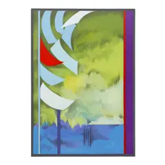 Sonia Gechtoff, Hiroshige Revisited II, 1988, acrylic and graphite on canvas