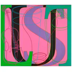 Untitled (LUST) by Michael Craig-Martin, 2008, acrylic on aluminum, offered May 2025
