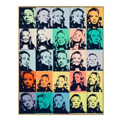 Portrait of Holly Solomon by Richard Pettibone, 1970, synthetic polymer and silkscreen on canvas in artist's frame, sold May 2025