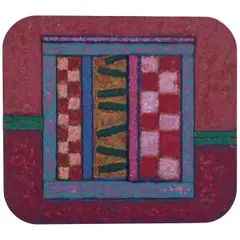 Ralph Humphrey, Tracks (2), 1985-86, casein and modeling paste on panel