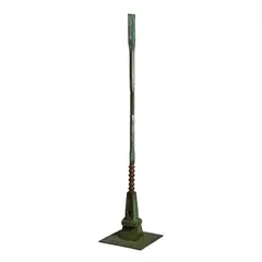 Beverly Pepper, Untitled, 1983, oxidized iron and wood