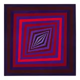 Victor Vasarely, Rhombus-A, 1968, acrylic on board