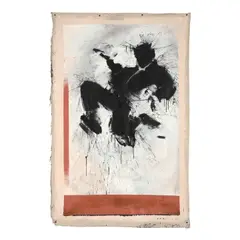 Richard Hambleton, Jumping Shadow, 1983, acrylic on unstretched canvas