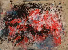 Take five by Fred Thieler, 1962, Mischtechnik auf Leinwand, sold Nov 2015