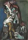 Jeanne Mammen, Mädchen mit Katze