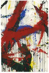 Ohne Titel by Norman Bluhm, 1964, Öl auf genarbtem Velin, sold Jun 2012