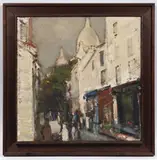 Milan Martinec, Montmartre II., Second half of the 20th century, oil on canvas