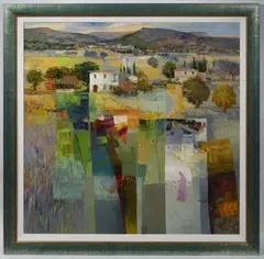 Mario Malfer, Italian Countryside, Second half of the 20th century, oil on canvas