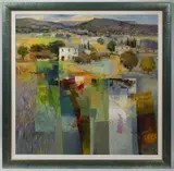 Mario Malfer, Italian Countryside, Second half of the 20th century, oil on canvas