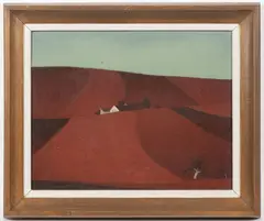 Vlastimil Beneš, Rose Field, 1978, oil on cardboard