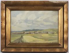 Harvest by Hilar Václavek, Around 1920, oil on canvas, sold Sep 2025