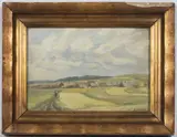 Hilar Václavek, Harvest, Around 1920, oil on canvas
