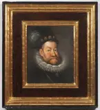 Hans von Aachen, Portrait of Rudolf II., 20th century, oil on wood