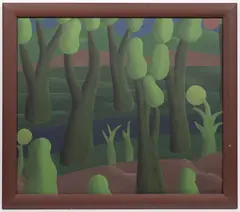 Summer Romance by Vlado Kaláb, 2005, oil on cardboard, sold Sep 2025