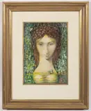 Ludmila Jiřincová, Butterfly Girl, 1990, pencil, watercolour, paper