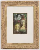 Ludmila Jiřincová, Pierot I., 1989, pencil, watercolour, paper