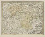 Christoph Weigel, Map of Lower Austria, 1724, coloured copper engraving, paper
