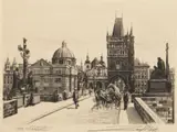 Josef Vaic, Two Views of Prague, First half of 20th century, etching, paper