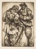 Rudolf Mather, Vagabond, 1933, etching, paper