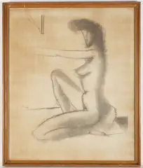 Frantisek Tichy, Girl Nude, 1944, offset printing, paper
