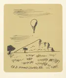 Kamil Lhoták, Baloon in a Rocky Landscape