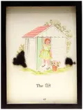 Kori Newkirk, Nappy Days (7), 1998-99, Book pages, hair, mixed media