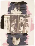 Robert Rauschenberg, Hollywood Sphinx (Illegal Tender L.A. series), 1991, 2-color lithograph on Koller handmade granite gray paper