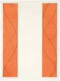 Robert Mangold, Two Columns B, 2004, Color etching and relief on Mulberry paper mounted onto Arches cover white paper