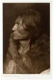 Mosquito Hawk-Assiniboin by Edward S. Curtis, 1908, Photogravure on Van Gelder paper, sold Oct 2014