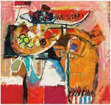 Robert Frame, Still Life of a Watermelon, 1960, Oil on canvas
