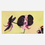 Fritz Scholder, Black Orchids, 2002, acrylic on canvas