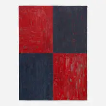 Pierre Haubensak, Feuer und Eisen (Tetras no. 15), 1989, oil on canvas