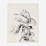 Kurt Seligmann, Untitled (Surrealist Study), 1952, ink on paper