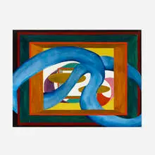 Untitled by Al Held, 1989, watercolor on paper, sold Jun 2022