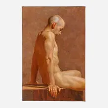 Jacob Collins, Thinking Man, 2004, oil on canvas
