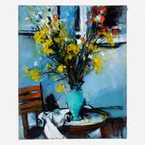 Still Life by Zygmunt (Sigmond) Menkes, oil on canvas, sold Jun 2022