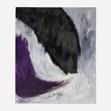 Black Fields by Vivian de Pinna, 1964, oil on canvas, sold Jun 2022