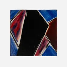 Lloyd Raymond Ney, Black Angles, oil on canvas