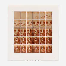 Al Souza, Mona, 1980, 30 color photographs, oil paint