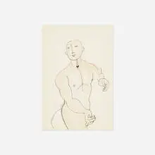 Endre Rozsda, Untitled, India ink and watercolor on paper