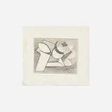 Françoise Gilot, Contrasts, 1945, graphite on paper