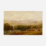 David Cox, Watering the Herd, North Wales, 1848, oil on canvas