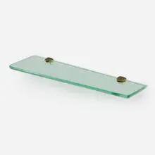 Wall-mounted shelf by Fontana Arte, c. 1960, glass, crystal, sold May 2025