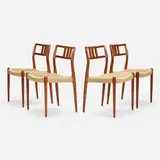 Niels O. Møller, Dining chairs model 79, set of four