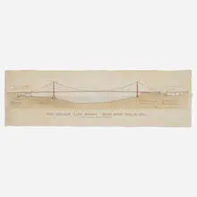 Golden Gate Bridge by Craig S. Holmes, offset lithograph in colors, sold May 2025