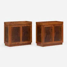 Thomas Moser, Custom stands, pair, 2015, walnut