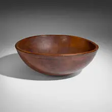 Primitive Antique, Bowl, turned walnut