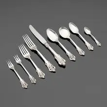 Grande Baroque flatware service by William S. Warren for Wallace Silversmiths, sold May 2025