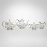Reed & Barton, Hampton Court Shield four-piece tea and coffee service